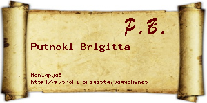Putnoki Brigitta névjegykártya