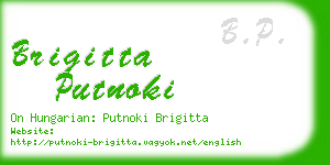 brigitta putnoki business card